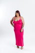 Fuchsia Racerback Maxi Dress | Plus Size